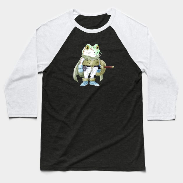 Frog Watercolor Baseball T-Shirt by GingerCatGirlPrime 